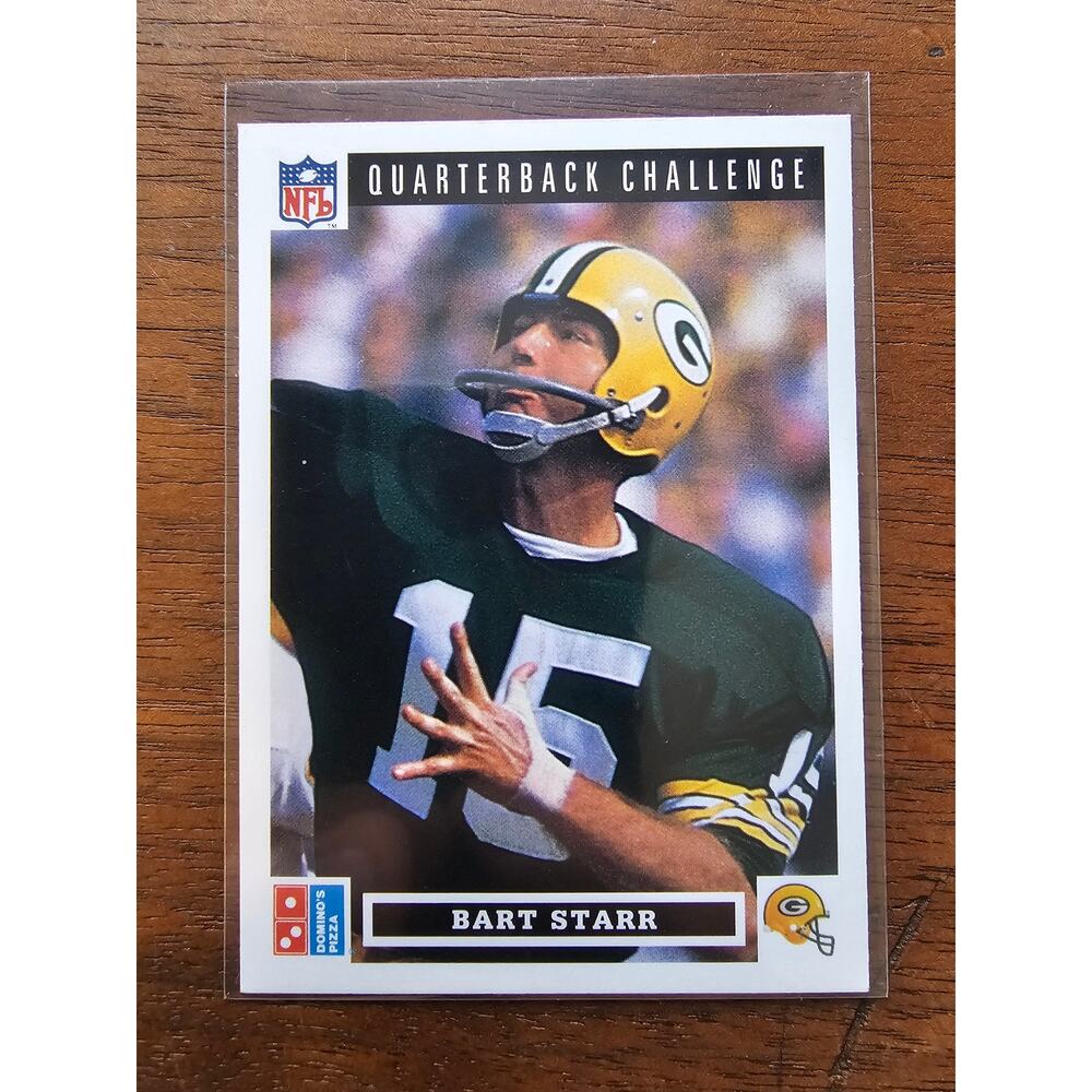 Bart Starr 1991 Upper Deck Domino's Quarterback Challenge #42 - NFL - Fresh Pull